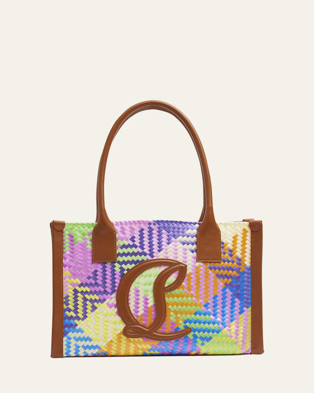 By My Side EW Small Tote in Woven Recycled Plastic